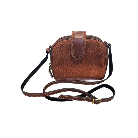 New Zafiro Handbags - New Zafiro Argentina Brown Pebbled Leather Crossbody Bag Adjustable Strap